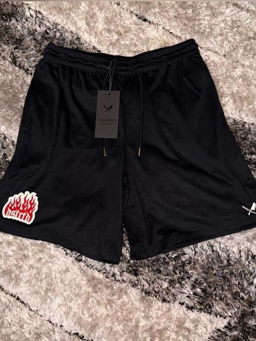 Distorted People Tattoo Forever Mesh Shorts Black Men’s XXL NWT